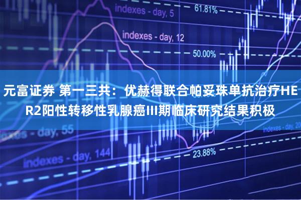 元富证券 第一三共：优赫得联合帕妥珠单抗治疗HER2阳性转移性乳腺癌III期临床研究结果积极